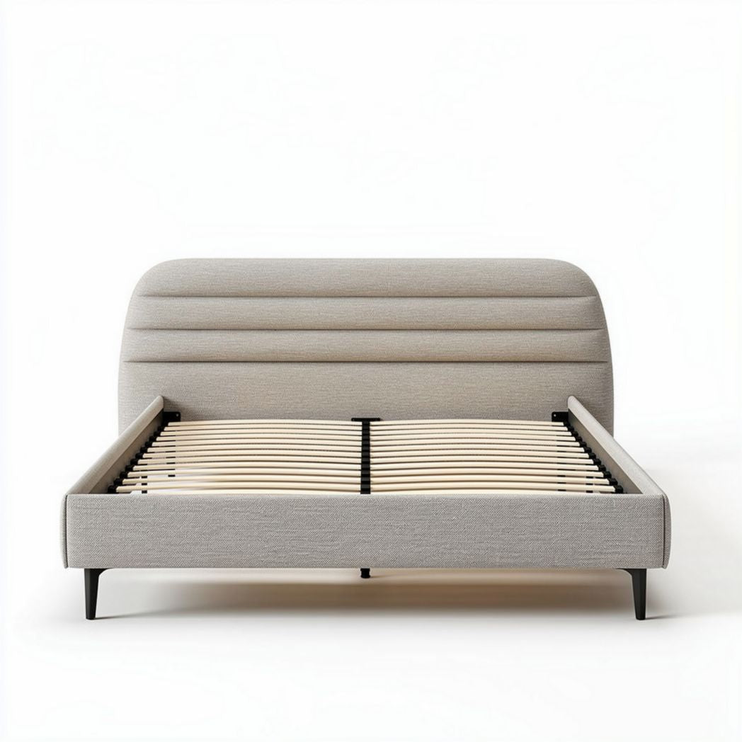 Bedframe met gestoffeerde hoofdbord voor de slaapkamer - 200 x 160 x 100cm