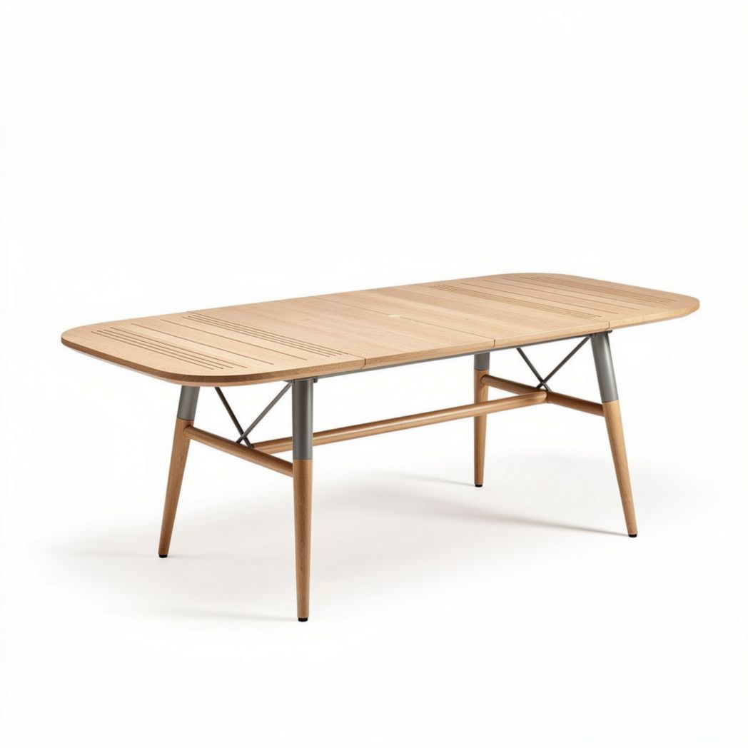Eettafel van teakhout voor buitengebruik - 180 x 90 x 75cm