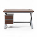 Bureau met lades voor een kantoor of studeerkamer - MDF en metaal - 120 x 60 x 75cm